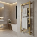 Kartell Toro Smart Dry Electric Heated Towel Rail 1200 x 500mm - Brushed Brass