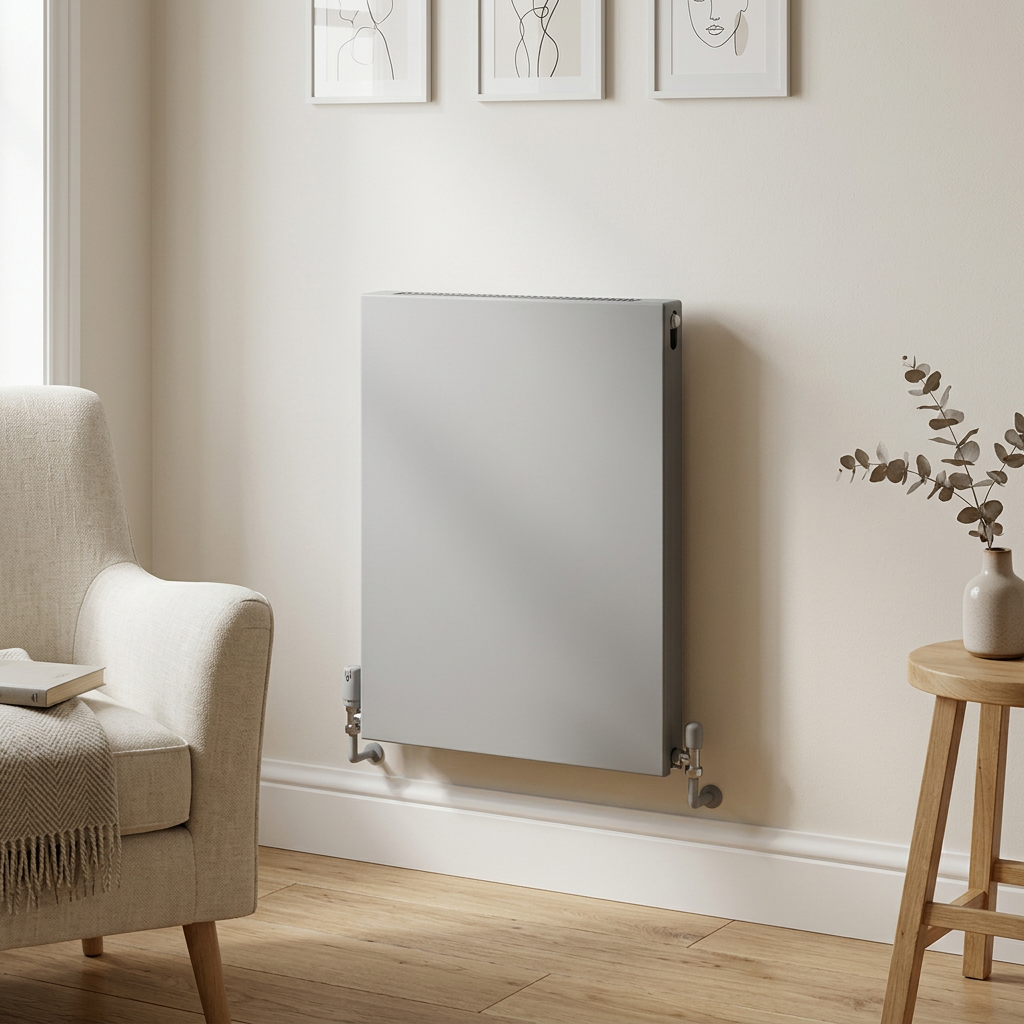 Eastbrook Type 11 Matt Grey Flat Panel Horizontal Radiators - Central Heating