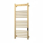 Kartell Toro Smart Dry Electric Heated Towel Rail 1200 x 500mm - Brushed Brass (view 2)