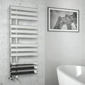 K-Vit Oregon Chrome 1180mm x 500mm Modern Style Designer Heated Towel Rail