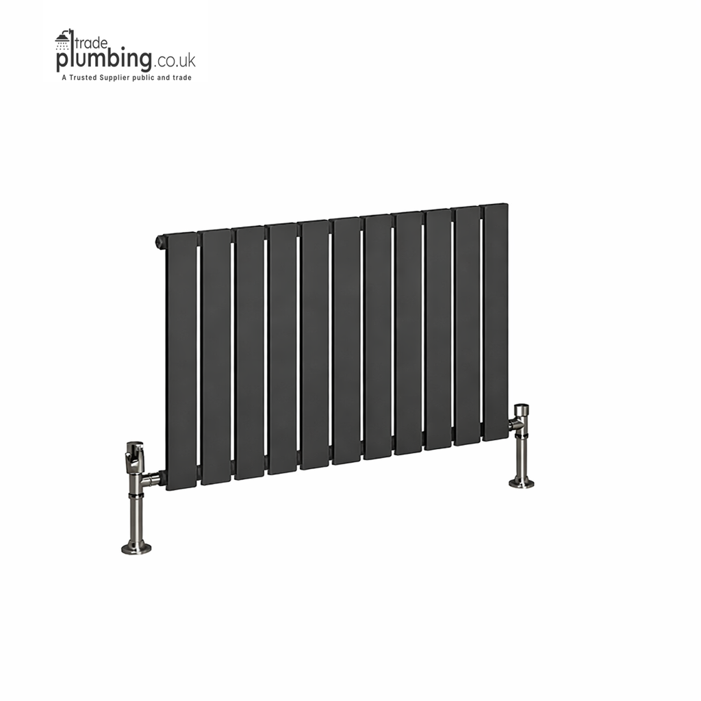 Traderad Linea Single Horizontal Radiator, White (view 4)