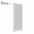 Traderad Paragon 2 Column Vertical Radiator, White (view 2)