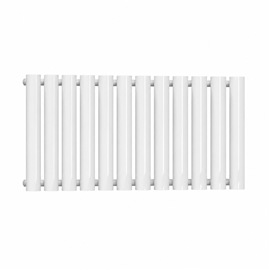 Traderad Flux Single Panel Horizontal Radiator, White (view 5)
