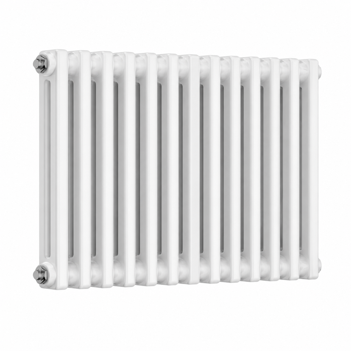 Traderad Paragon 2 Column Horizontal Radiator, White (view 2)