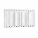Traderad Flux Double Panel Horizontal Radiator, White (view 2)