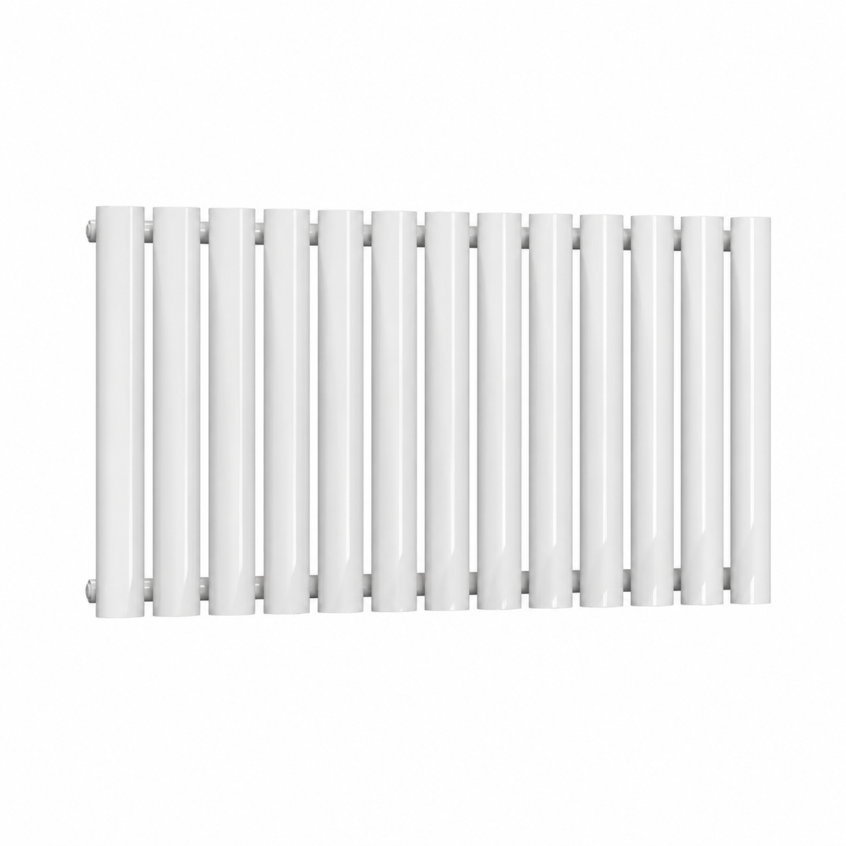Traderad Flux Double Panel Horizontal Radiator, White (view 2)