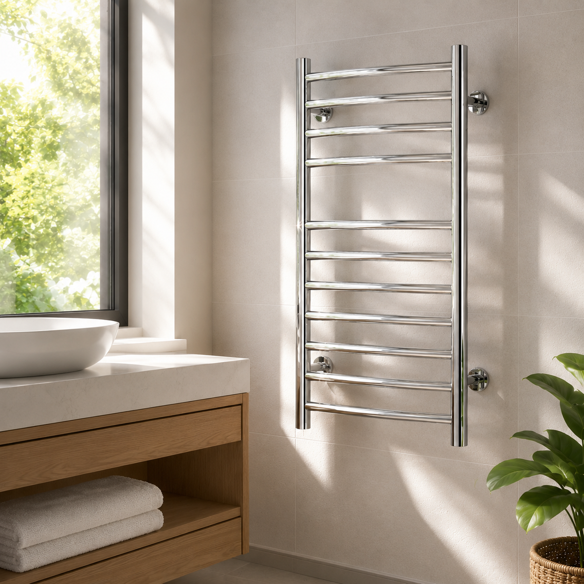 Reina Eos Stainless Steel Towel Rail (720x350)