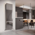 Reina Flox Stainless Steel Polished Single/Double Vertical Designer Radiator Central Heating
