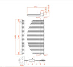 Reina Nola Steel Chrome Designer Heated Towel Rail Radiator