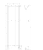 SOLARA Stainless Steel Towel Radiator Dry Electric