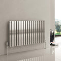 Reina Flox Stainless Steel Brushed Single/Double Horizontal Designer Radiator