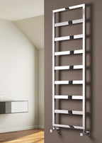 Reina Rezzo Steel Chrome Designer Heated Towel Rail Radiator