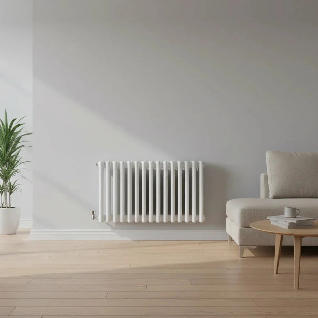 TradeRad Radiators - Paragon 3 Column Horizontal Radiator - White 600x830