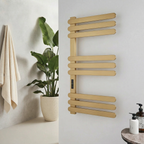 Kartell Selecta Smart Dry Electric Towel Rail 1100 x 500mm - Brushed Brass (view 2)