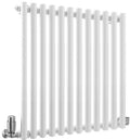 TradeRad Round White Steel Vertical Designer Radiators