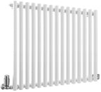 TradeRad Round White Steel Vertical Designer Radiators