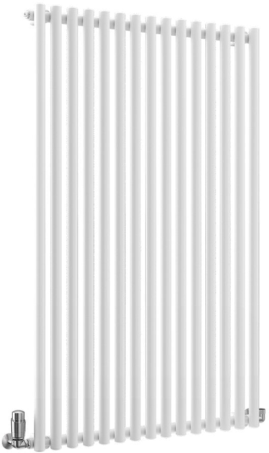 TradeRad Round White Steel Vertical Designer Radiators