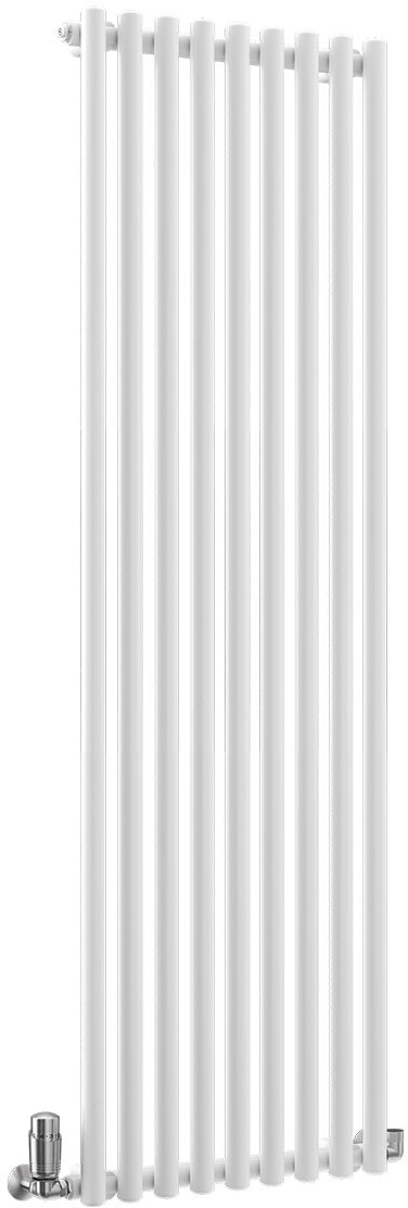 TradeRad Round White Steel Vertical Designer Radiators