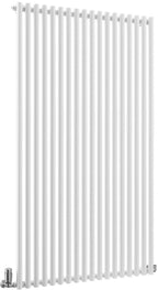 TradeRad Round White Steel Vertical Designer Radiators