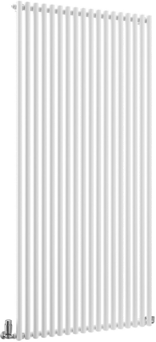 TradeRad Round White Steel Vertical Designer Radiators