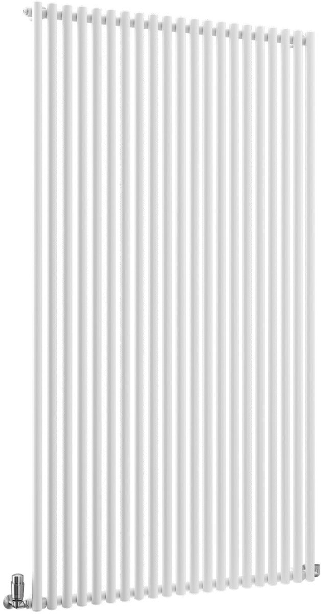 TradeRad Round White Steel Vertical Designer Radiators