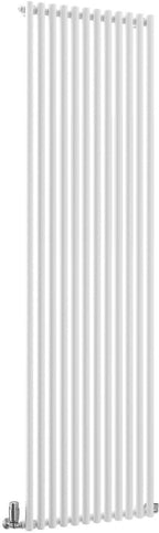 TradeRad Round White Steel Vertical Designer Radiators