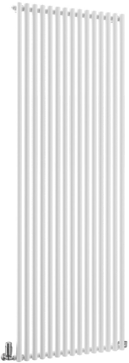 TradeRad Round White Steel Vertical Designer Radiators