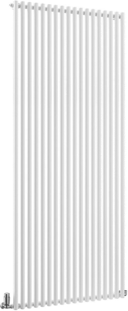 TradeRad Round White Steel Vertical Designer Radiators