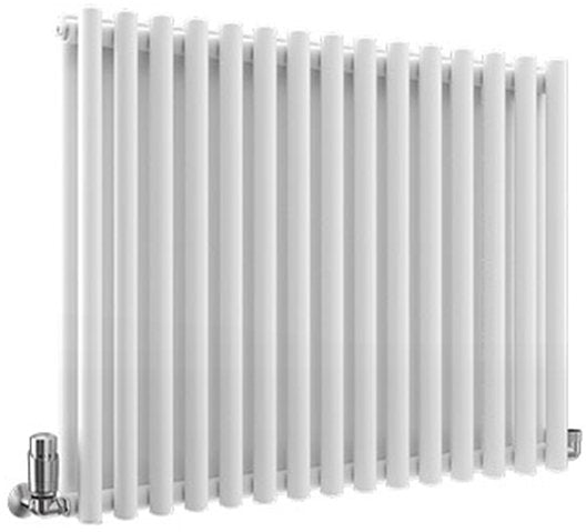 TradeRad Round White Steel Vertical Designer Radiators