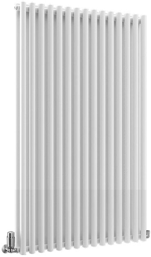 TradeRad Round White Steel Vertical Designer Radiators