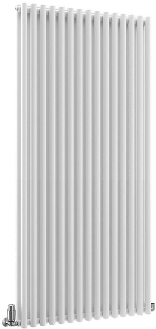 TradeRad Round White Steel Vertical Designer Radiators