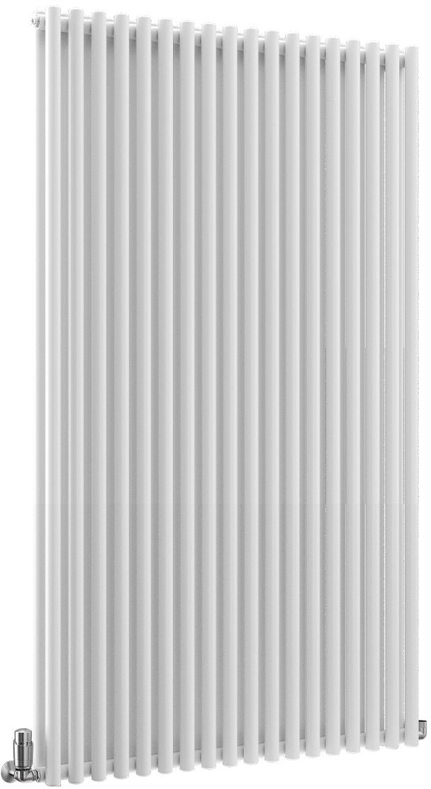 TradeRad Round White Steel Vertical Designer Radiators