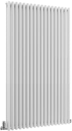 TradeRad Round White Steel Vertical Designer Radiators