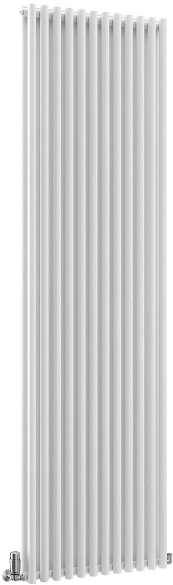TradeRad Round White Steel Vertical Designer Radiators