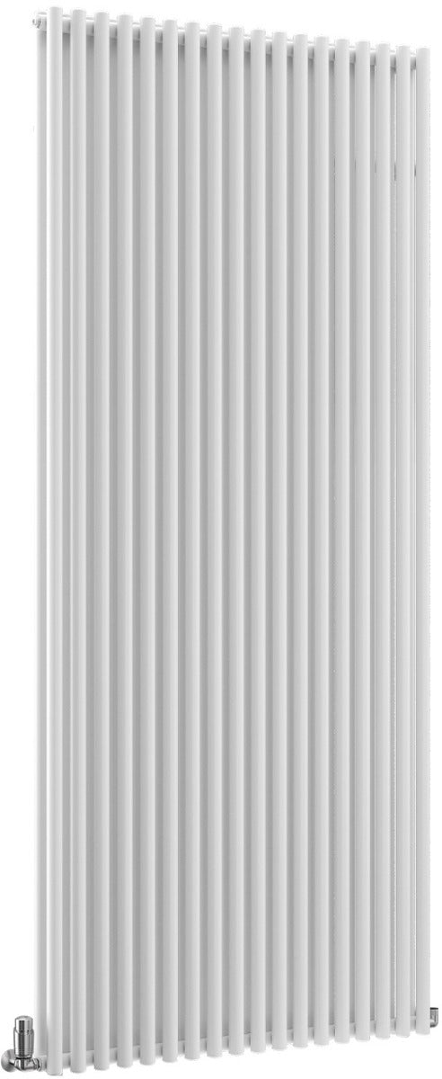 TradeRad Round White Steel Vertical Designer Radiators