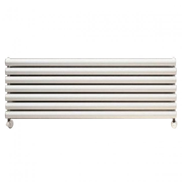TradeRad Round White Steel Horizontal Designer Radiators