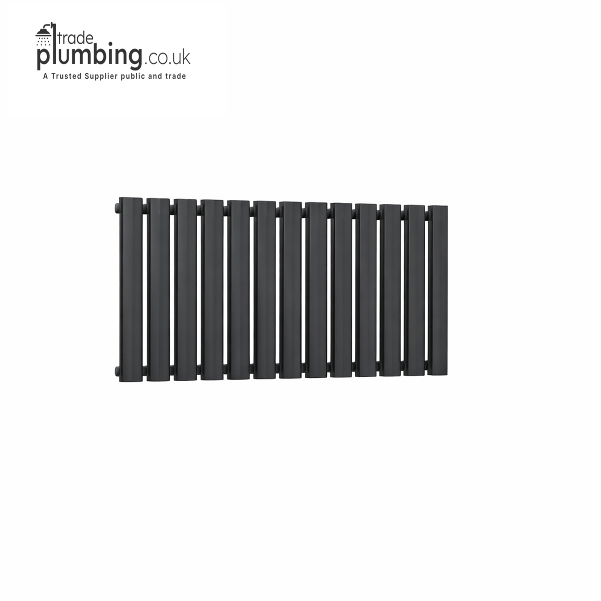 Traderad Flux Single Panel Horizontal Radiator, White (view 4)