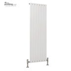 Traderad Linea Single Vertical Radiator, White (view 2)