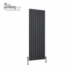 Traderad Linea Double Vertical Radiator, White (view 4)