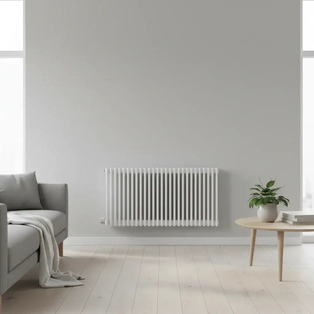 Traderad Paragon 4 Column Horizontal Radiator, White (view 3)