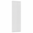 Traderad Flux Double Panel Vertical Radiator, White (view 2)